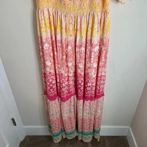 House of Harlow 1960 Rainbow Floral Maxi Dress Size Large - Picture 4 of 9